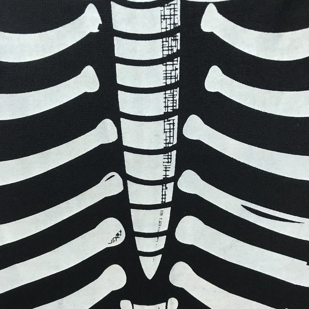 Unique Vintage Black Skeleton Bones Graves Swing D - Picture 6 of 7